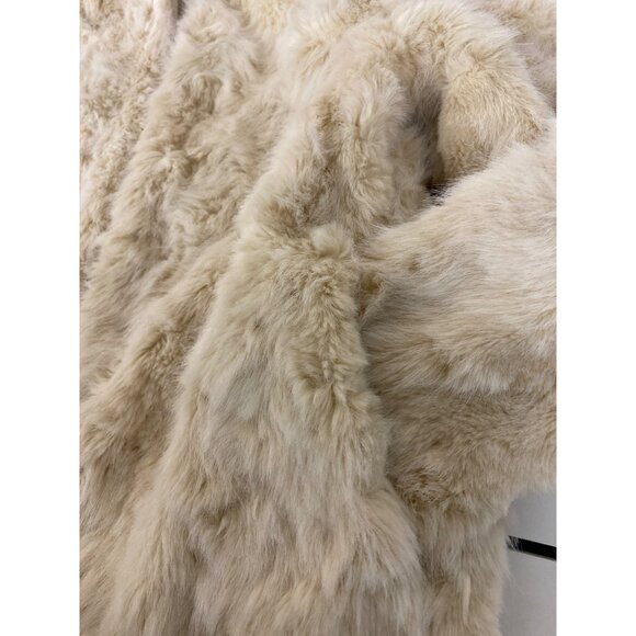 Zara Girls Faux Fur Coat Beige Size 13/14 - Picture 8 of 8